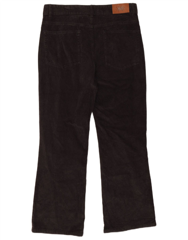 Męskie sztruksowe spodnie Benetton Bootcut W32 L28 Czarne