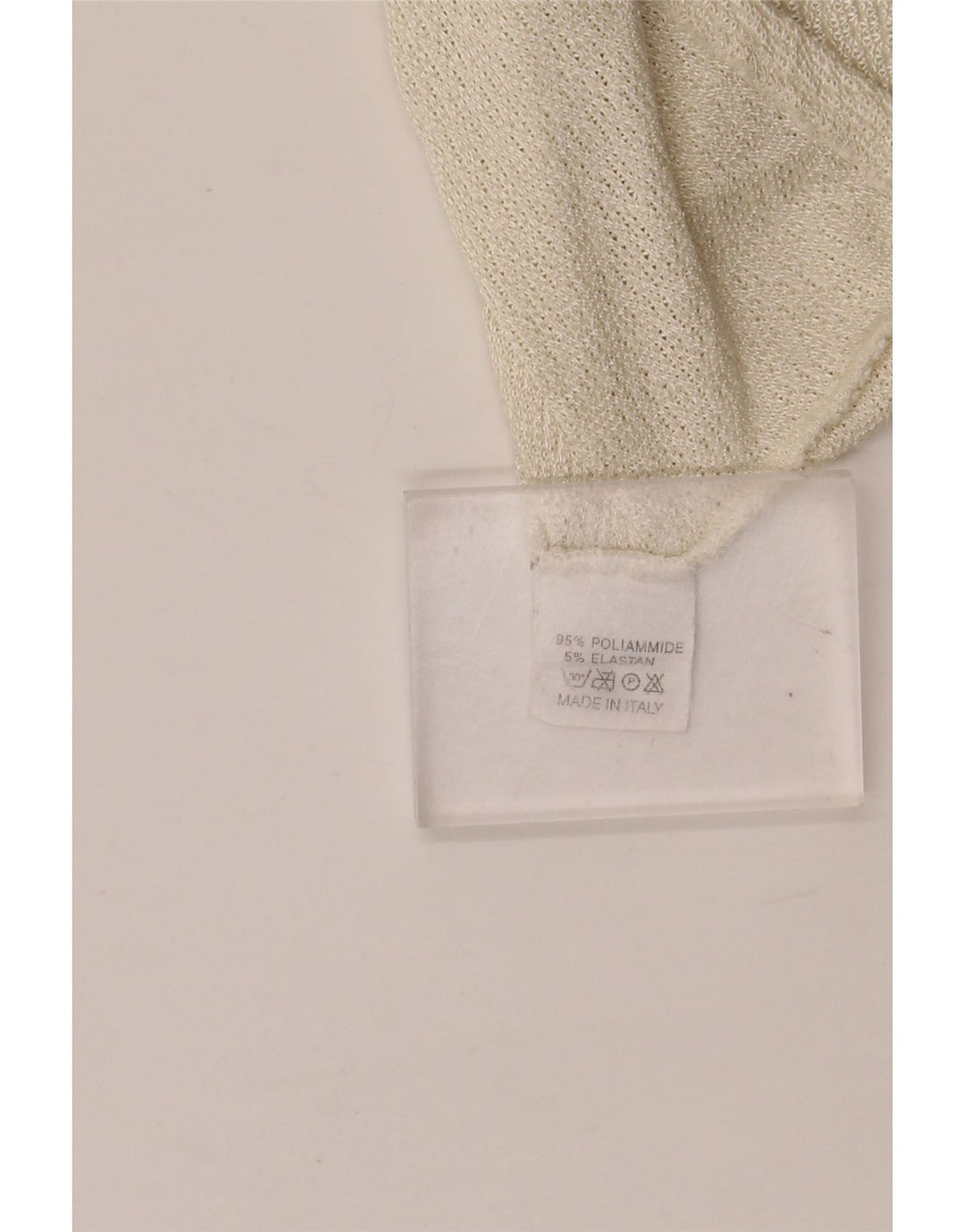 Damska bluzka bez rękawów EMANUEL UNGARO UK 12 Medium Off White