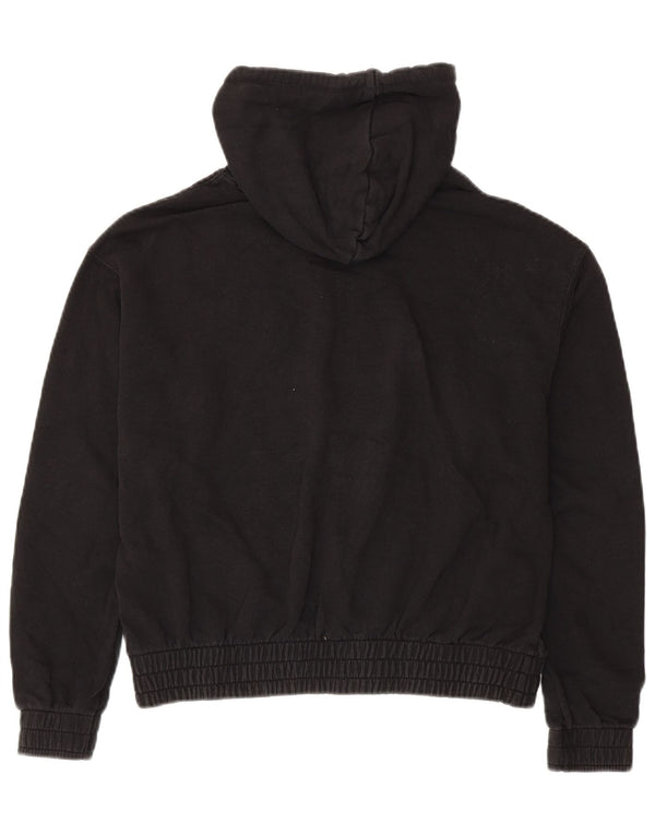 Damski sweter oversize z kapturem PUMA UK 14, średni czarny, bawełniany