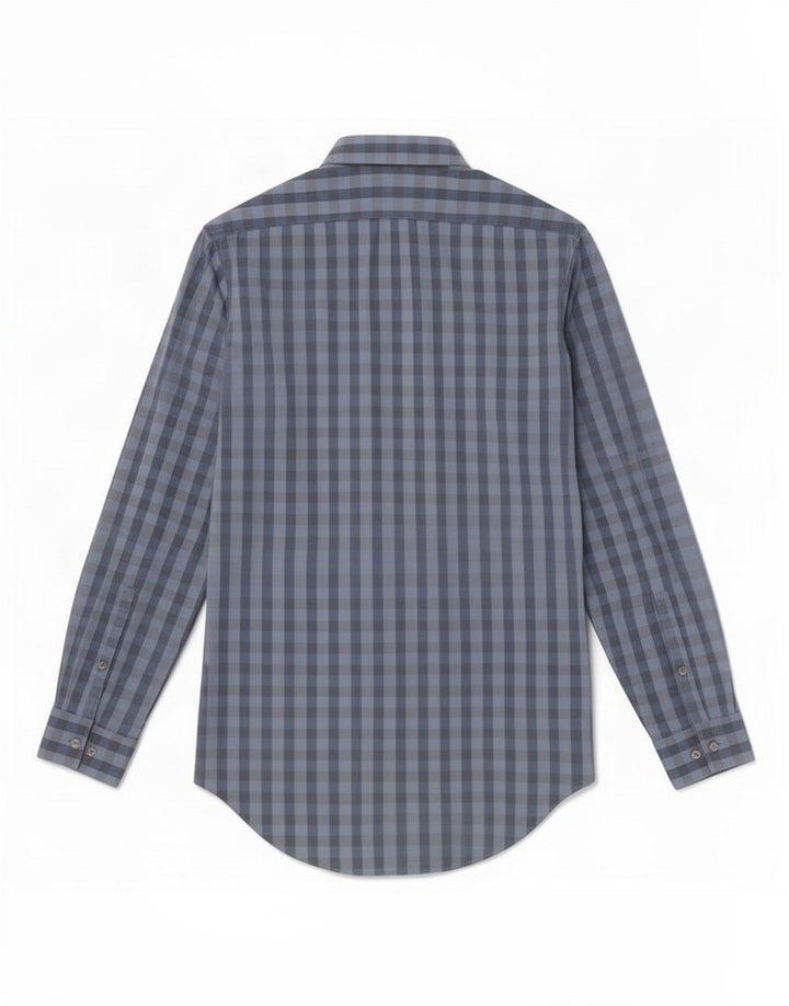 Koszula męska Calvin Klein Slim Fit, rozmiar 15, średnia niebieska kratka