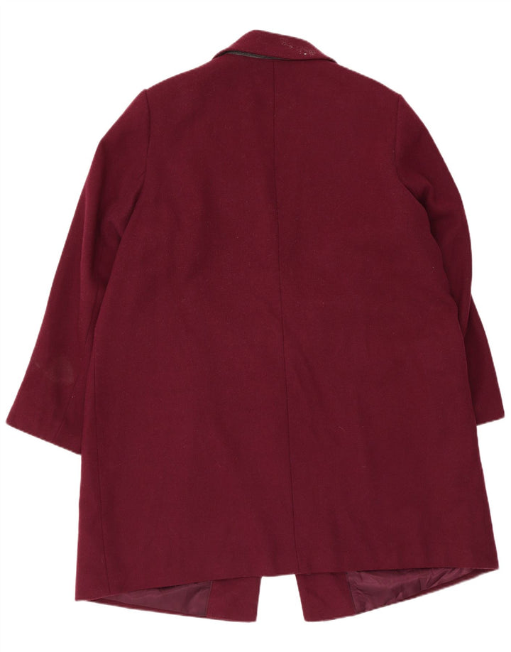 Marks & Spencer Płaszcz damski UK 20 2XL Burgundowy poliester