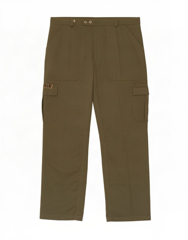 Męskie proste spodnie cargo w stylu vintage IT 50 Large W32 L32 Khaki
