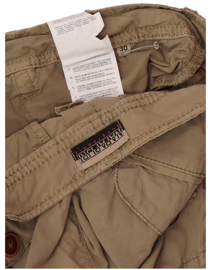 Męskie spodenki cargo Napapijri W30, średnia bawełna khaki