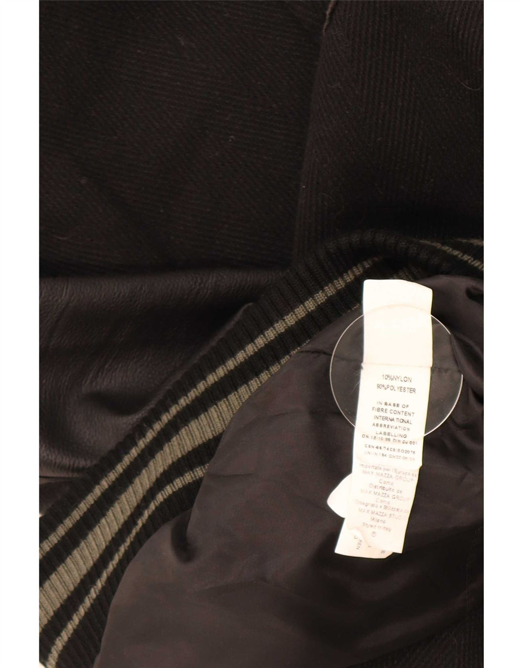 Vintage męska kurtka Varsity UK 42 XL z czarnego nylonu