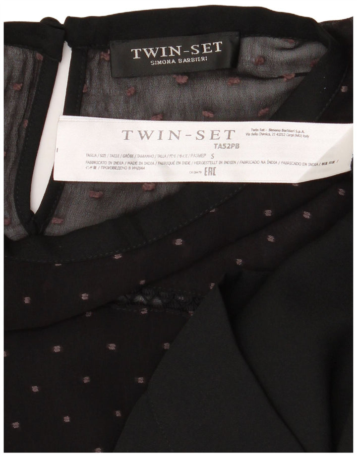 Bluzka damska Simona Barbieri z podwójnym zestawem Top UK 10 Small Black Spotted