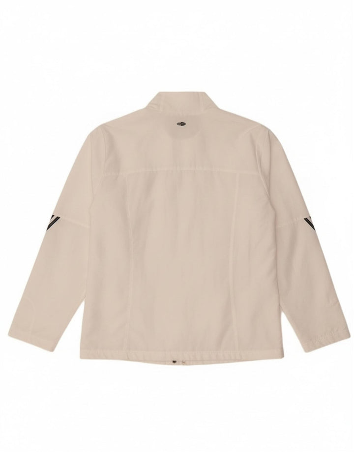 Damska kurtka dresowa adidas Climalite Top Jacket UK 16, duża, biała, poliestrowa