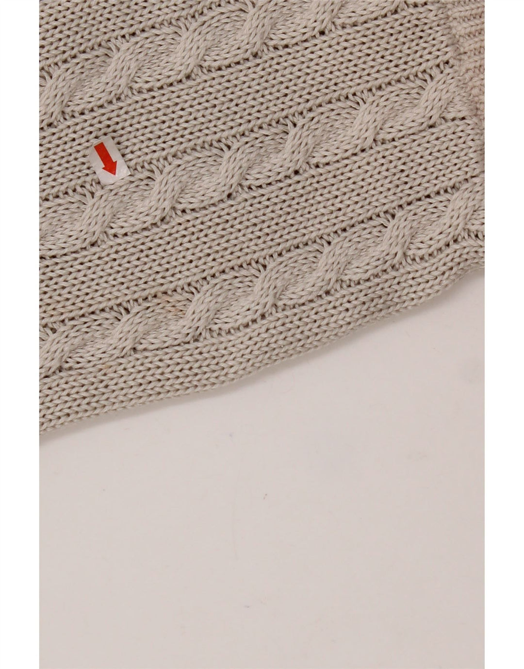 Sweter damski VINTAGE z okrągłym dekoltem UK 14 Średni szary Fair Isle Cotton