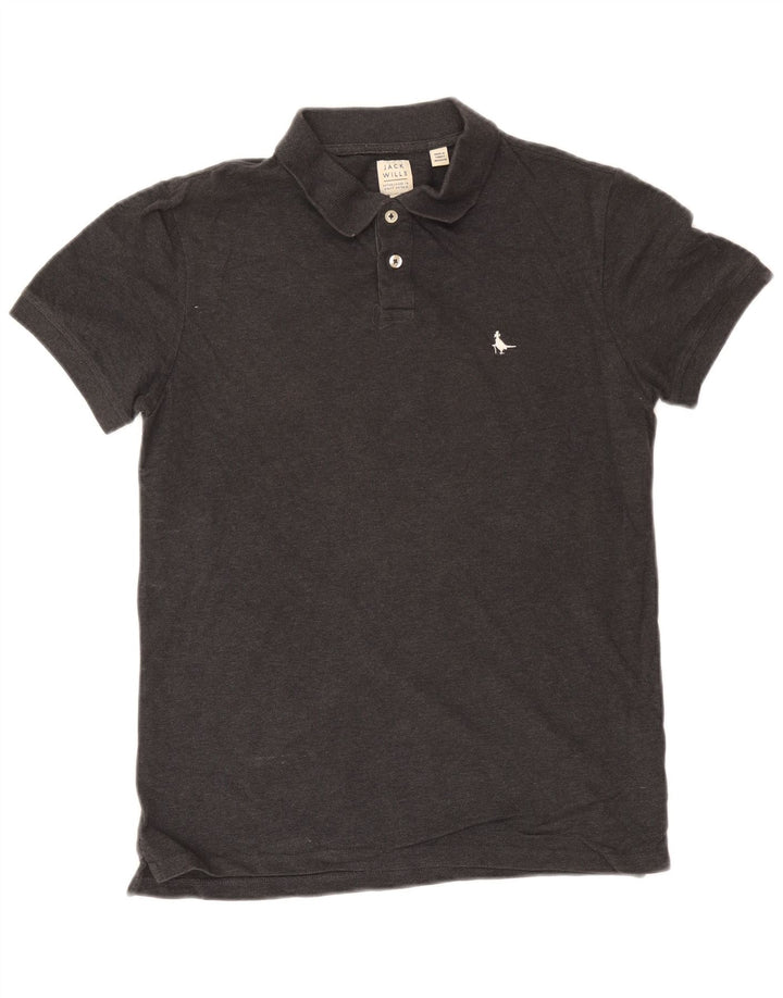 Męska koszulka polo Jack Wills, mała, szara, bawełniana
