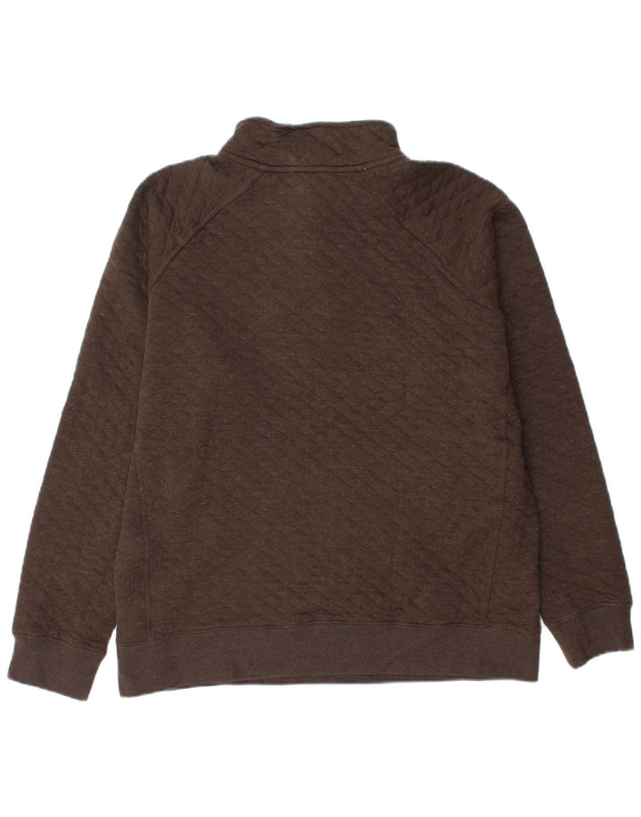 EDDIE BAUER Męski sweter zapinany na guziki, średniobrązowy, bawełniany