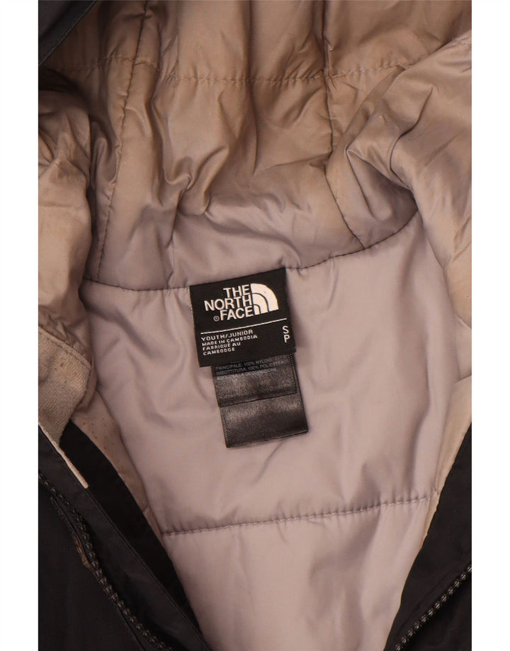 Wyściełana kurtka chłopięca z kapturem The North Face 7-8 lat, mała, czarna, z poliestru