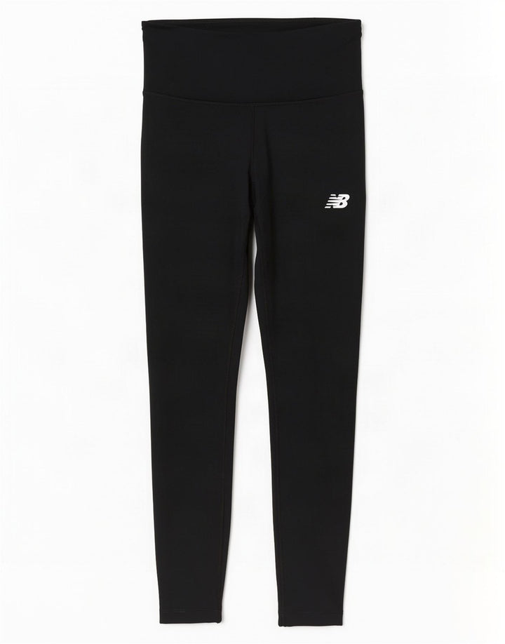 Legginsy damskie New Balance UK 10, małe, czarne, poliestrowe