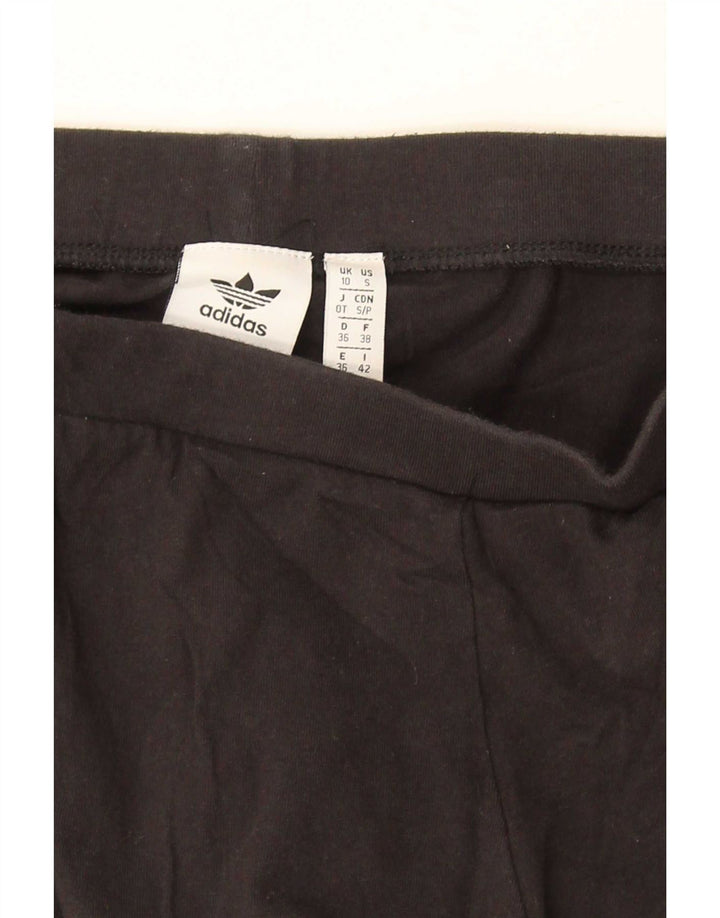 Legginsy Damskie Adidas UK 10 Małe Czarne Bawełniane