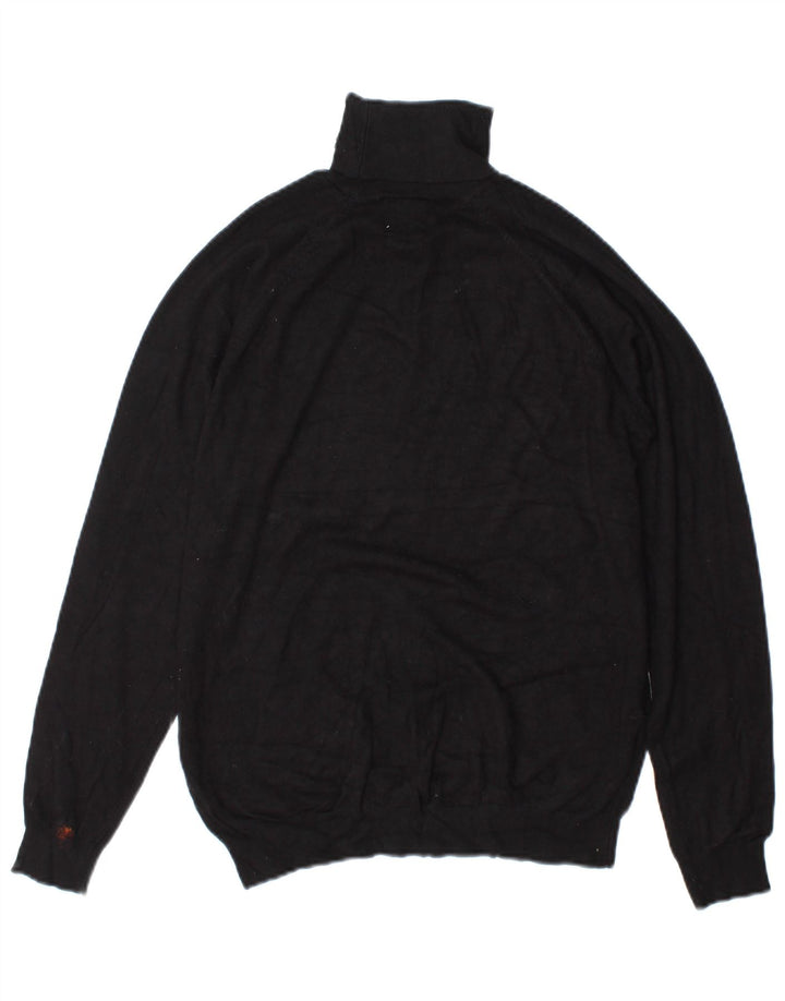 Sweter damski Zara z golfem UK 10, mały, czarny