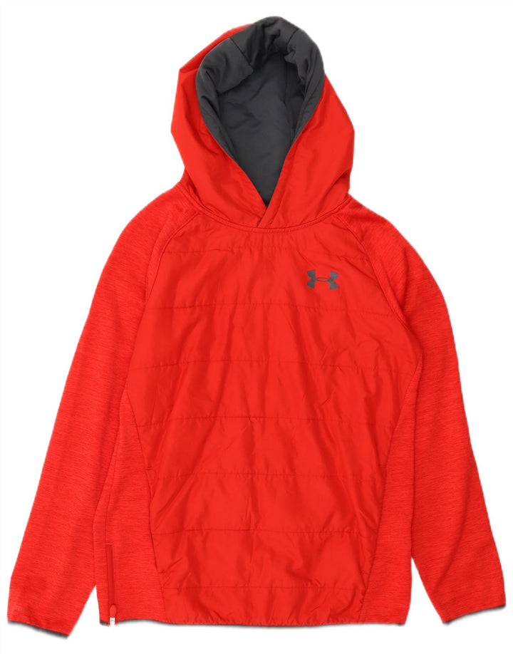 UNDER ARMOUR Chłopięcy sweter z kapturem 13-14 lat XL, czerwony, poliester