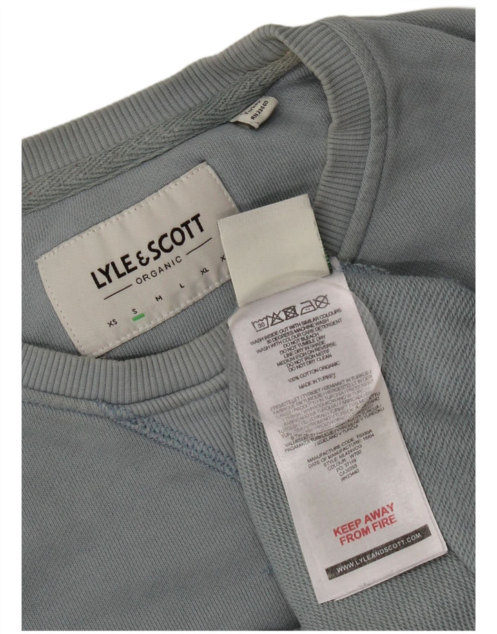 Męska bluza dresowa Lyle & Scott, mała, niebieska, bawełniana