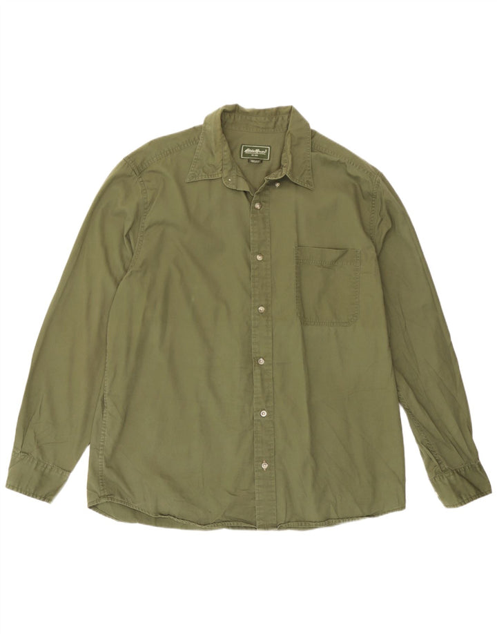 Koszula męska Eddie Bauer, duża, zielona, bawełniana