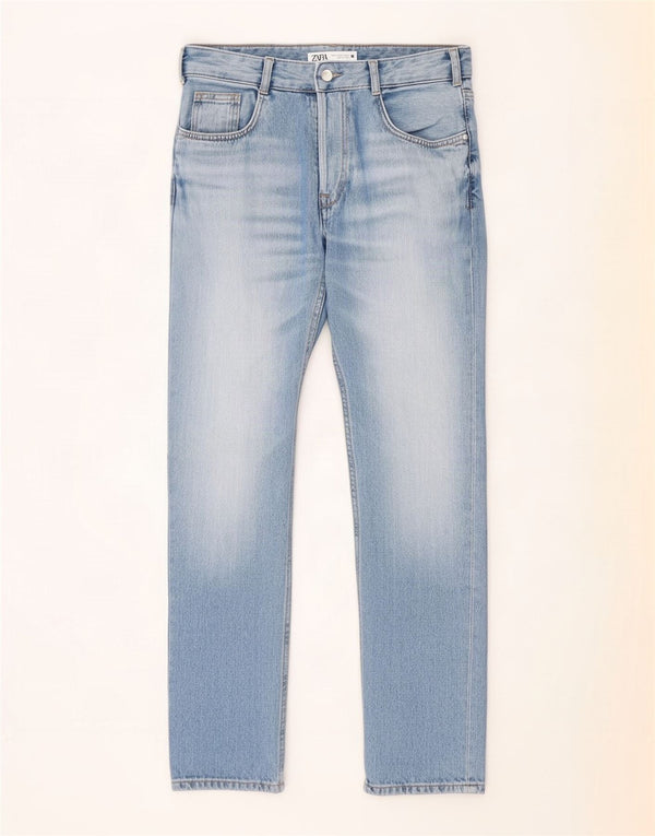 Damskie proste dżinsy Zara EU 38 Small W28 L27 Niebieskie