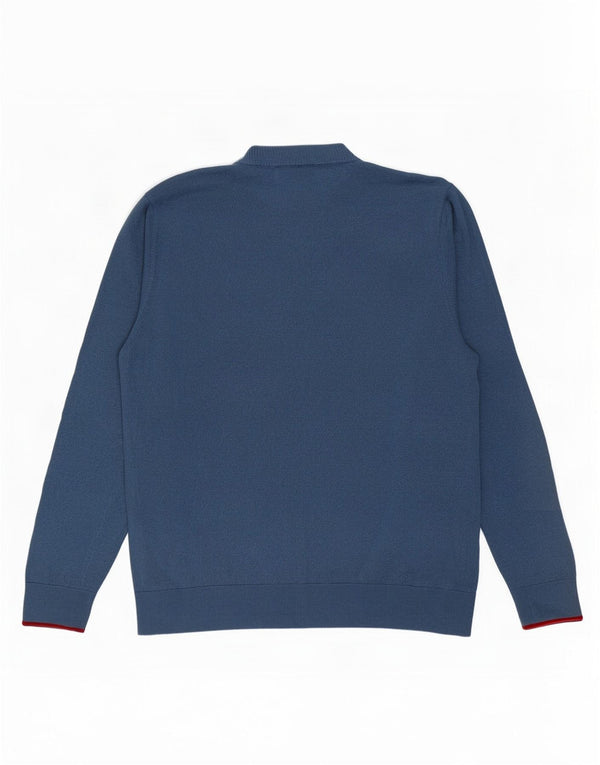 Paul Smith Boys Crew Neck Jumper Sweater 14-15 Years XL Blue Merino Wool