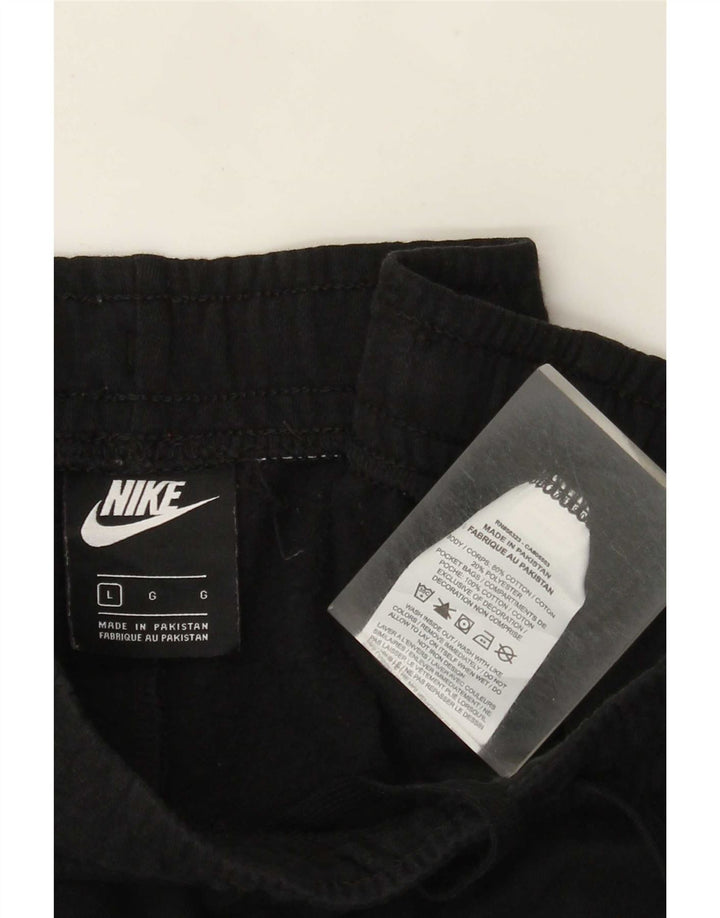 Męskie spodnie dresowe Nike, duże, czarne, bawełniane