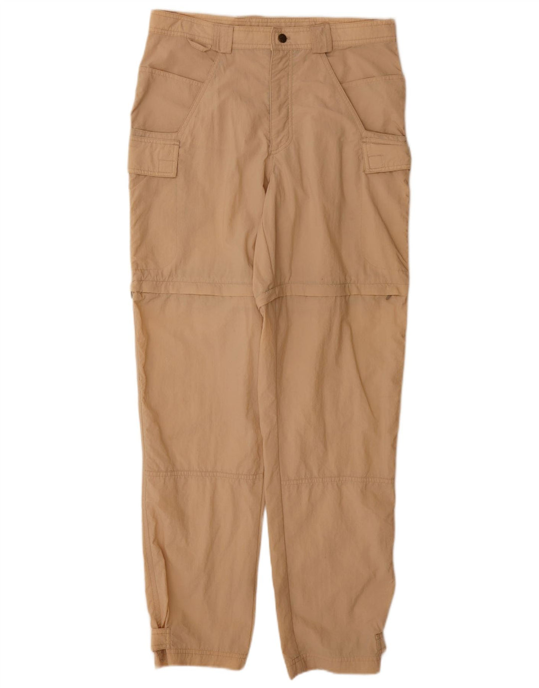 Damskie spodnie wiatrówkowe Jack Wolfskin Cargo, duże W32 L33, beżowe