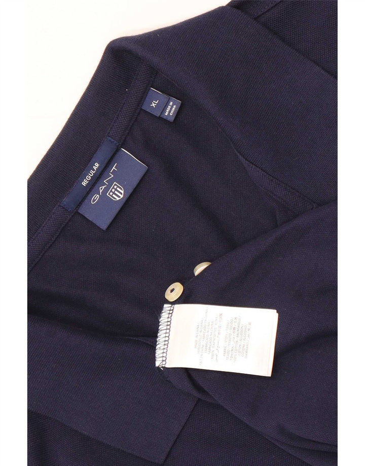 Męska koszulka polo Gant Regular XL, granatowa, bawełniana