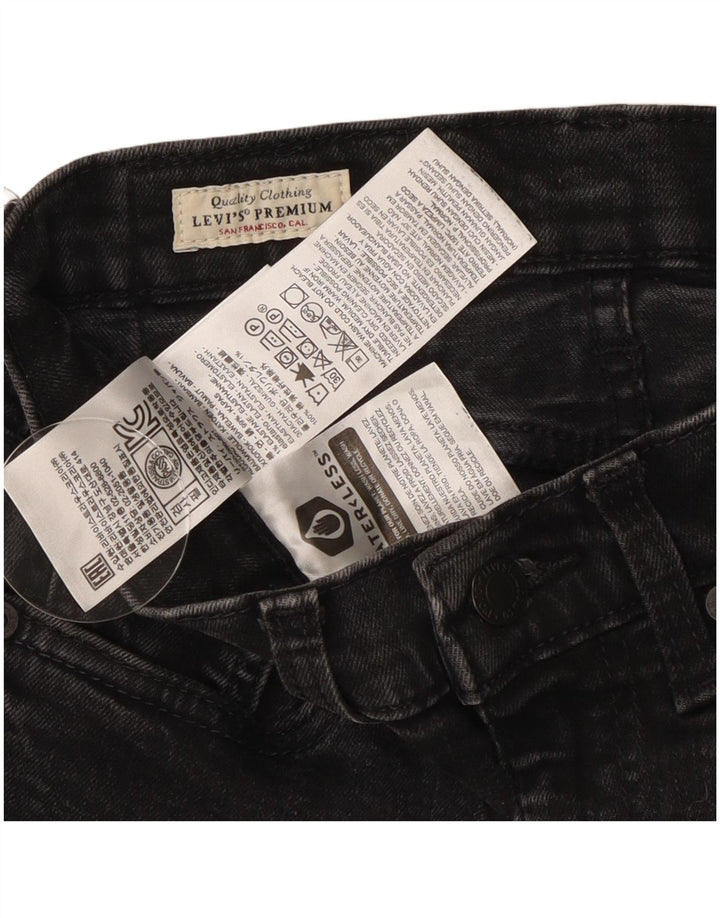 Damskie jeansy skinny Levi's W28 L29 Czarna bawełna