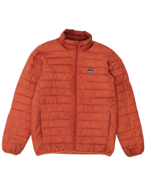 Quiksilver Mens Padded Jacket UK 38 Medium Brown Polyester