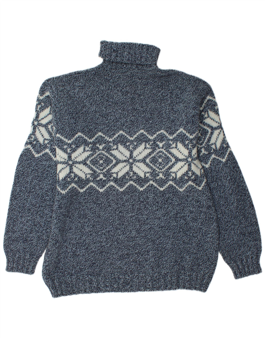 Sweter męski Barbieri z golfem XL granatowy Fair Isle
