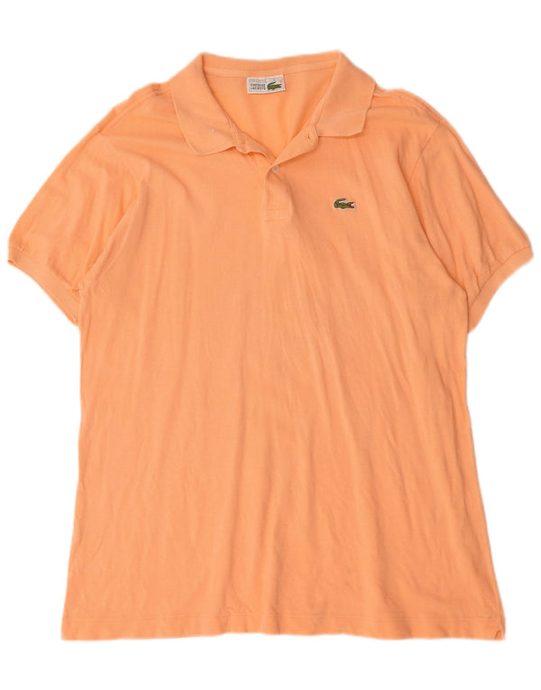 Męska koszulka polo Lacoste, rozmiar 6, XL, pomarańczowa, bawełniana