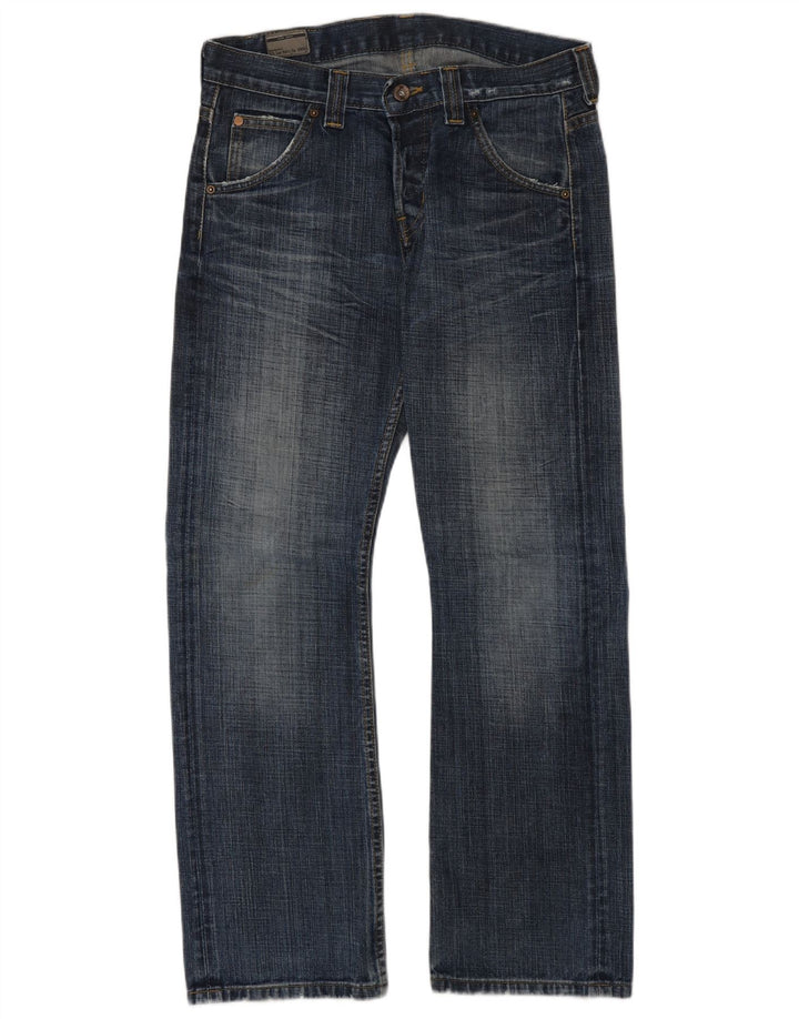 Damskie jeansy Lee Flint Straight W30 L30 Niebieskie bawełniane