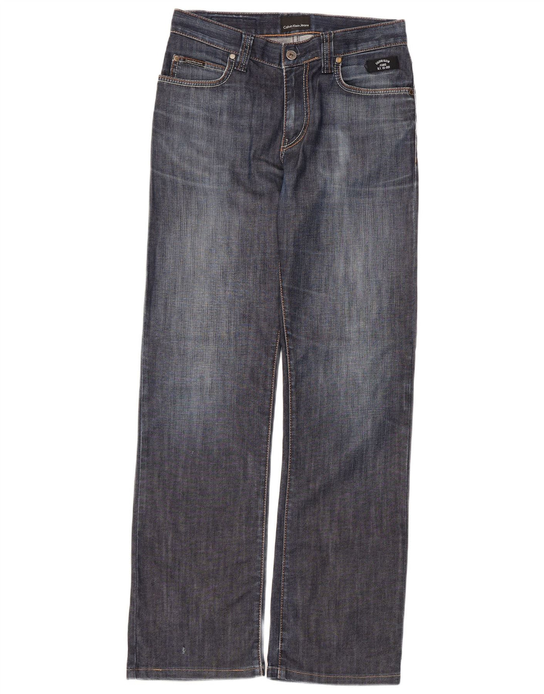 Damskie proste dżinsy Calvin Klein W30 L30 Niebieskie bawełniane