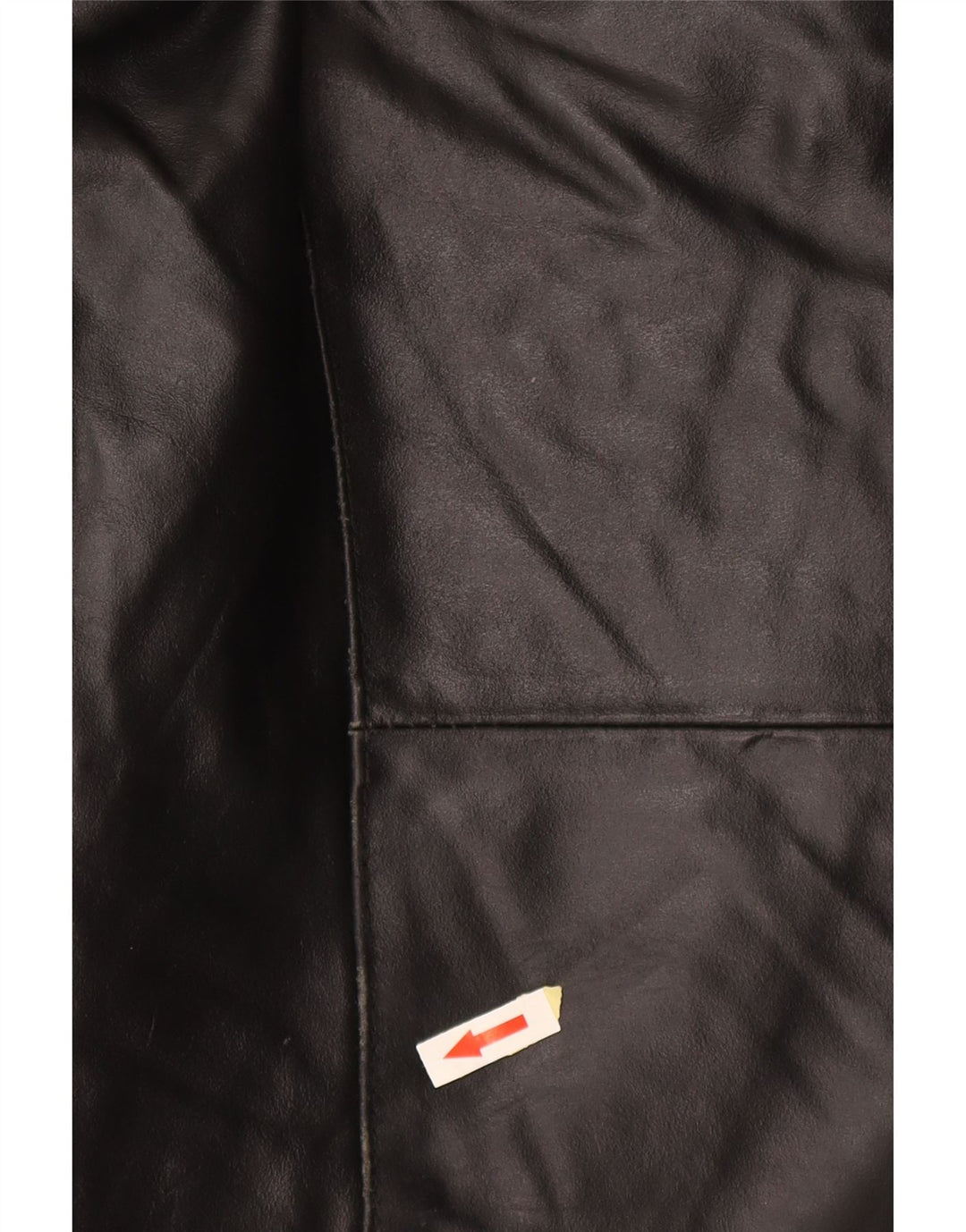 Catbalou Męski płaszcz skórzany UK 40, duża czarna skóra