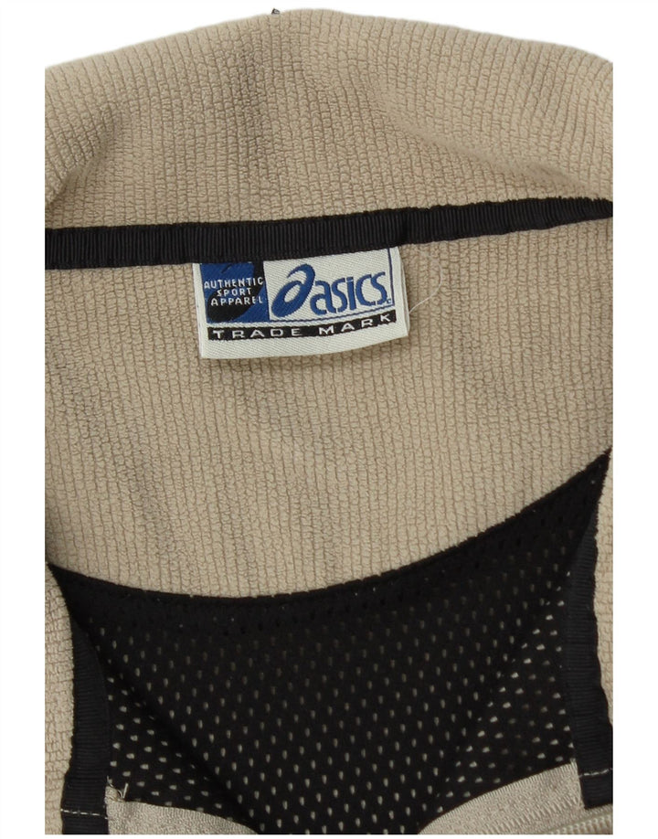 Męska kurtka polarowa Asics UK 40, duża, beżowa, poliester