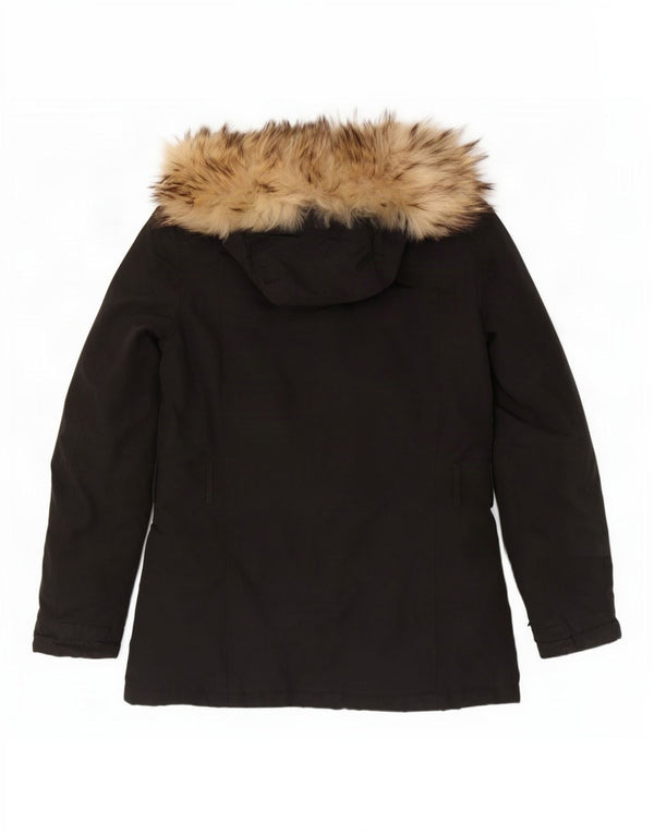 Damska ocieplana kurtka z kapturem Woolrich UK 10, mała czarna