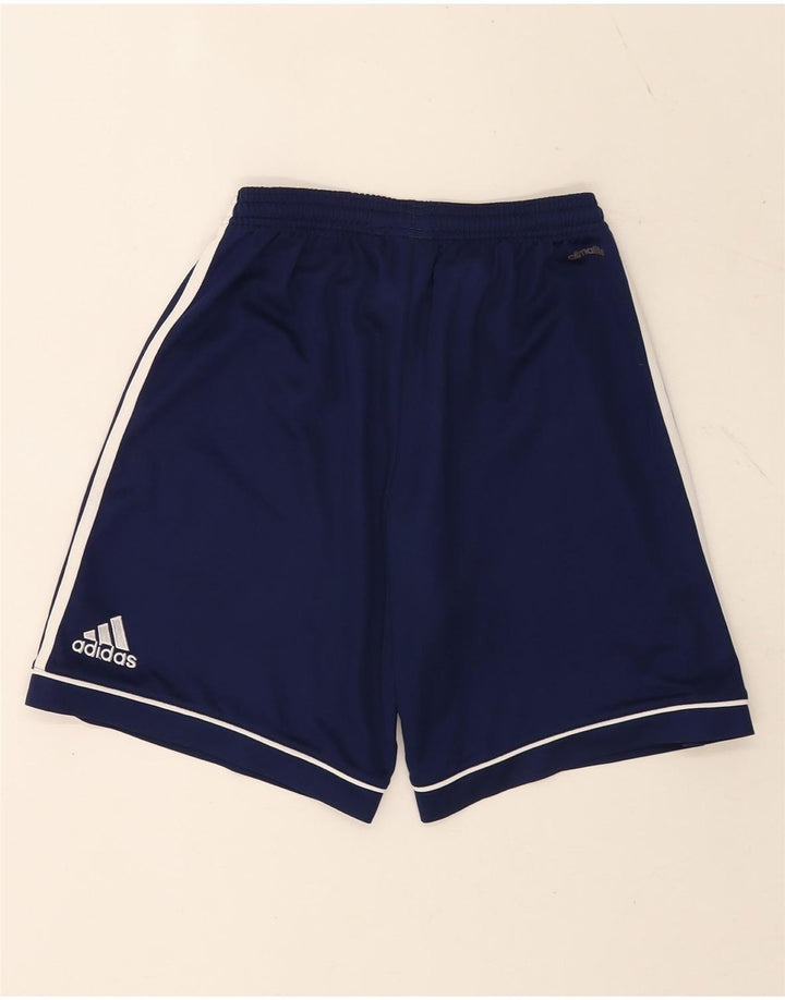 Męskie spodenki sportowe Adidas Climalite, małe, granatowe, poliestrowe