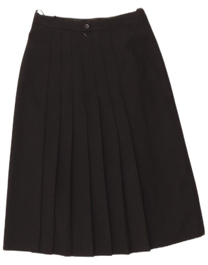 Del Mod Damska plisowana spódnica z wysokim stanem EU 38 Medium W27 Czarny poliester