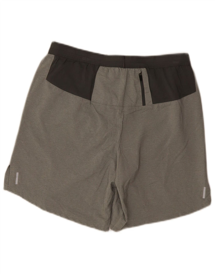 Damskie spodenki sportowe Nike Dri Fit UK 10, małe, szare, poliestrowe