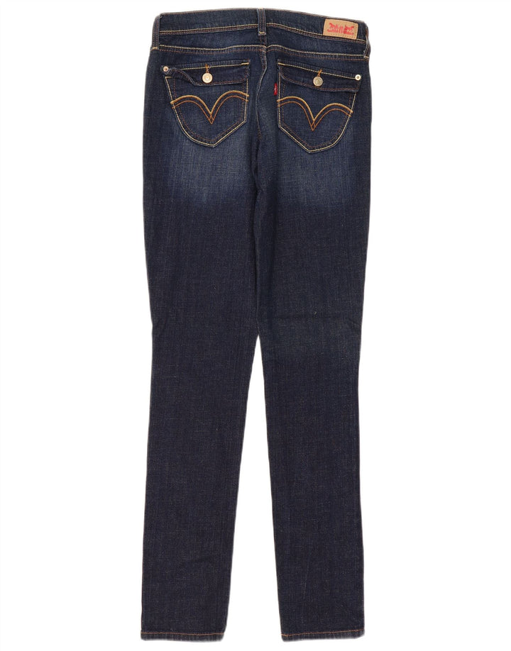 Damskie jeansy Levi's 524 Super Low Slim W30 L32 Granatowa bawełna