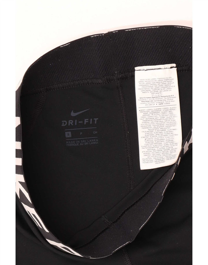 Damskie spodenki sportowe Nike Graphic UK 8, małe, czarne, poliestrowe