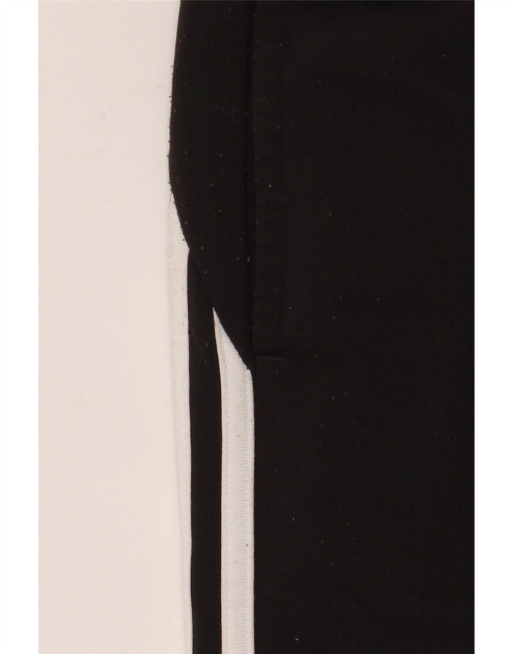 Męskie spodnie dresowe Adidas, duże, czarne, poliestrowe