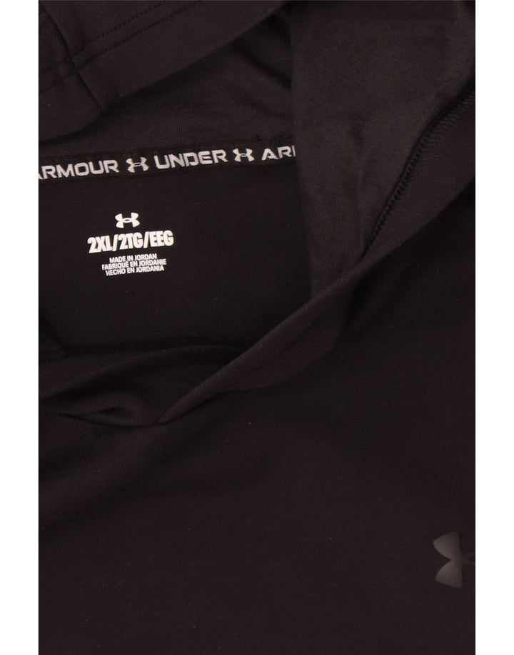 Męski sweter z kapturem Under Armour 2XL, czarny poliester