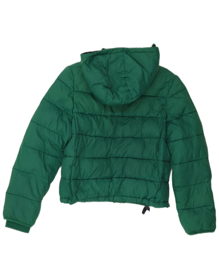 Kurtka damska Jack Wills z kapturem, oversize, wyściełana UK 8, mała zielona