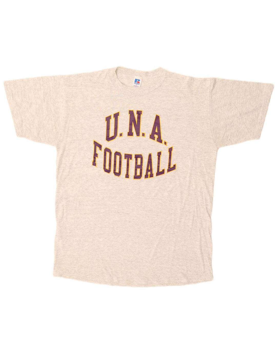 Męska koszulka z grafiką RUSSELL ATHLETIC Top XL, szara, bawełniana