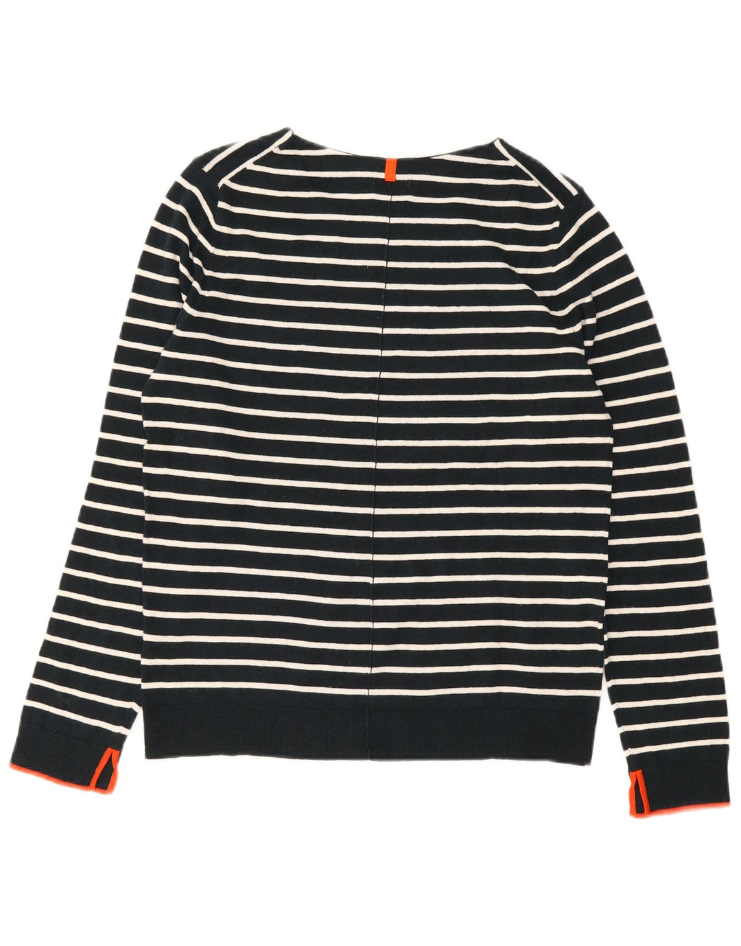 Sweter damski Jigsaw z dekoltem w łódkę UK 14, średni granatowy w paski