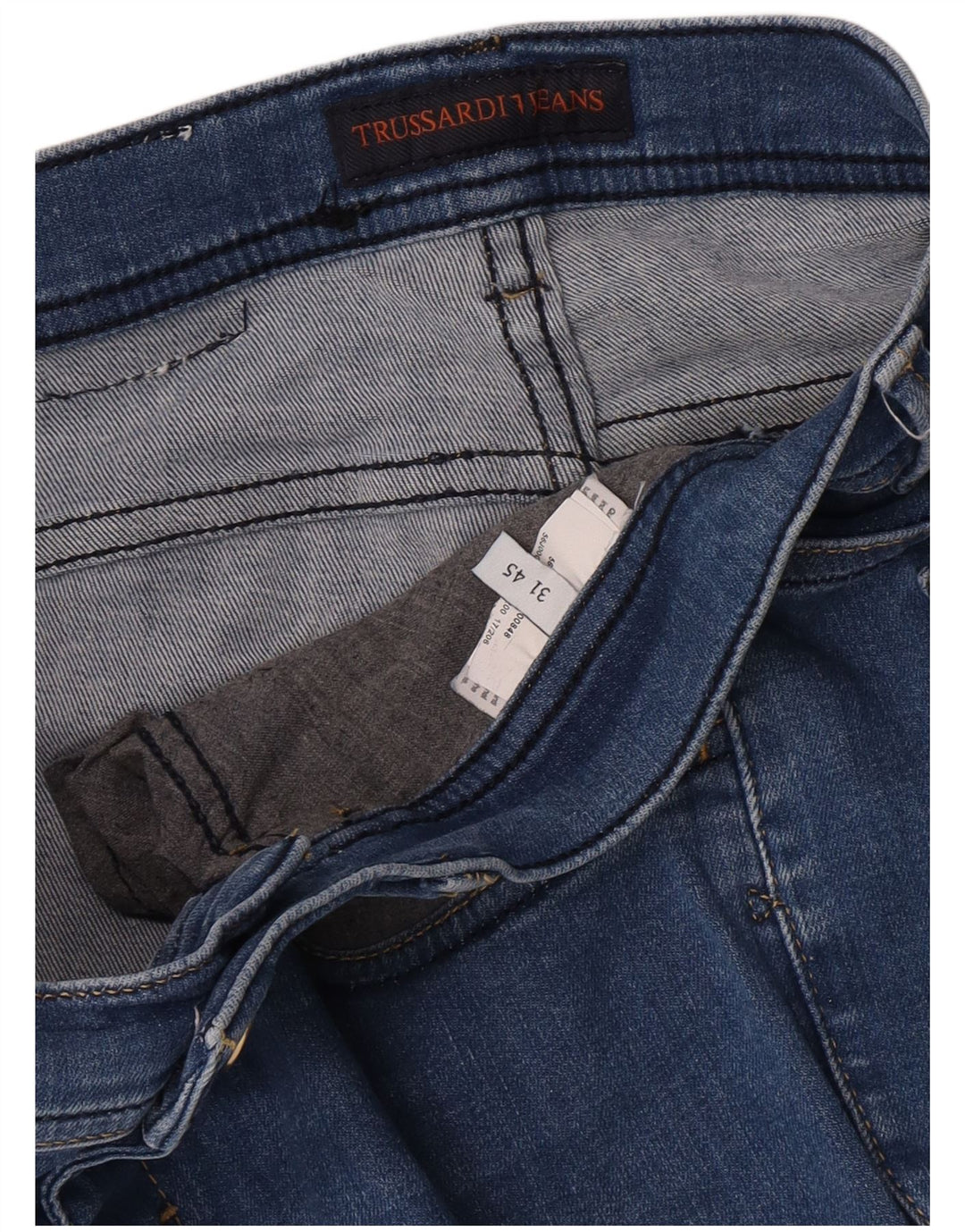Damskie jeansy Trussardi W31 L26 Niebieskie