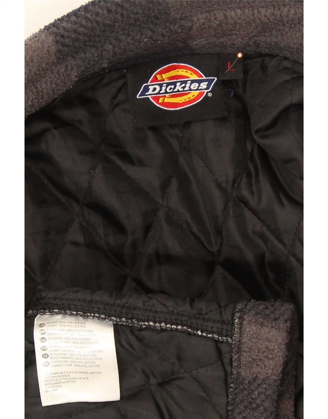 Męska koszula flanelowa Dickies Lumberjack, duża, granatowa, poliester w kratę