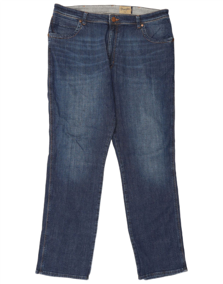 Męskie jeansy Wrangler Texas Straight W40 L34 Niebieskie, bawełniane