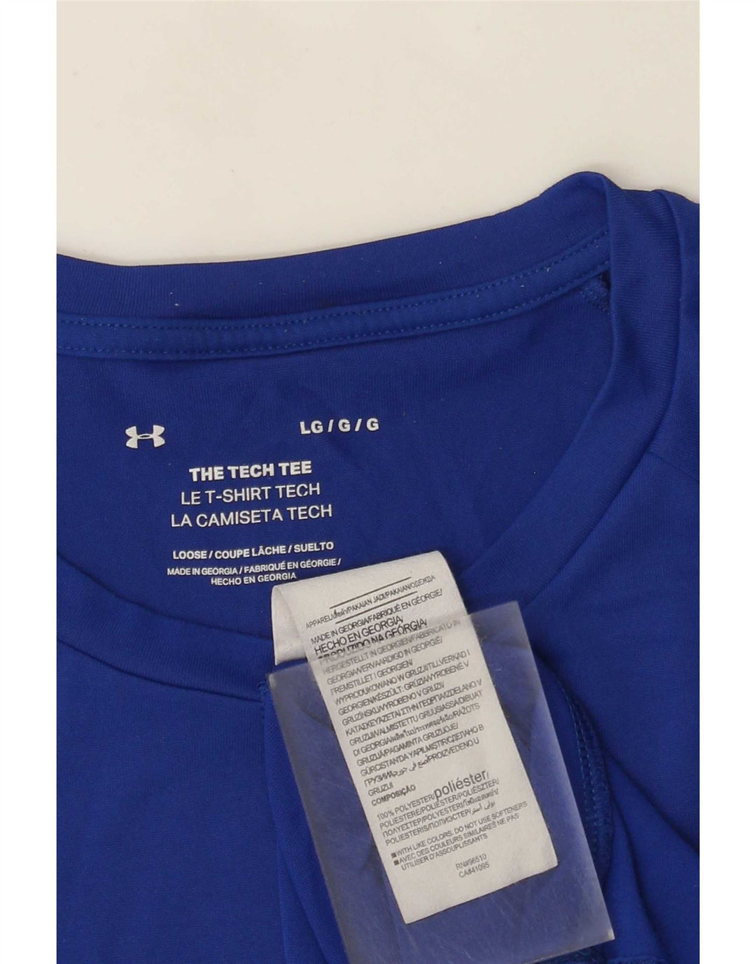 Under Armour Męski T-shirt Top, duży, niebieski, poliester