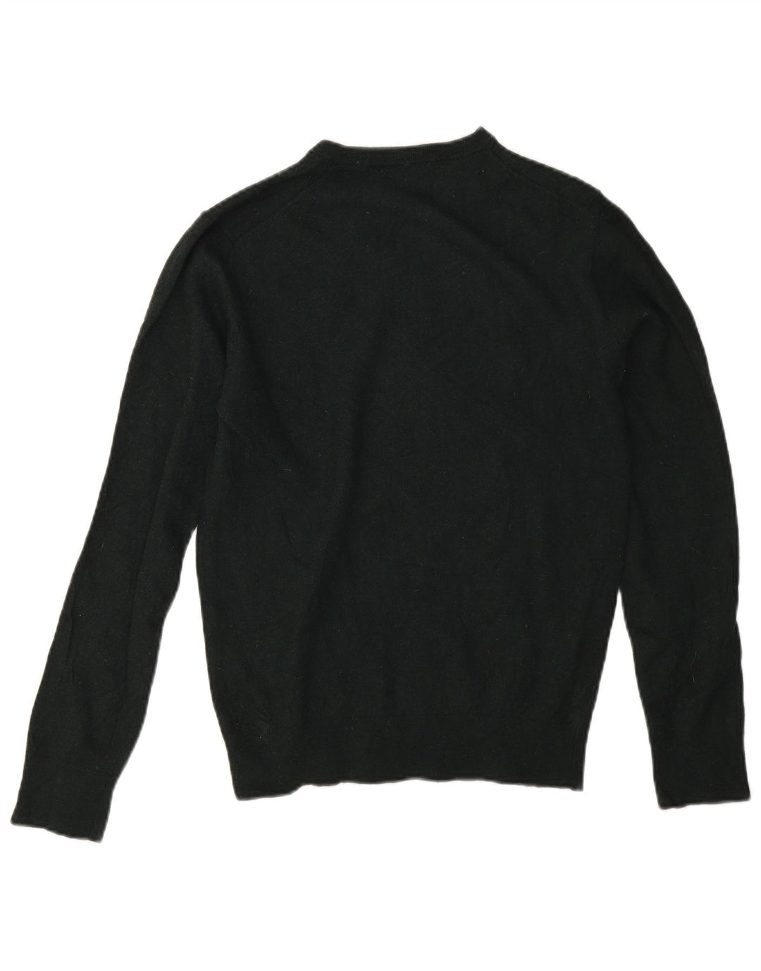 Sweter damski Massimo Dutti z dekoltem w kształcie litery V, UK 14, średnia zielona wełna