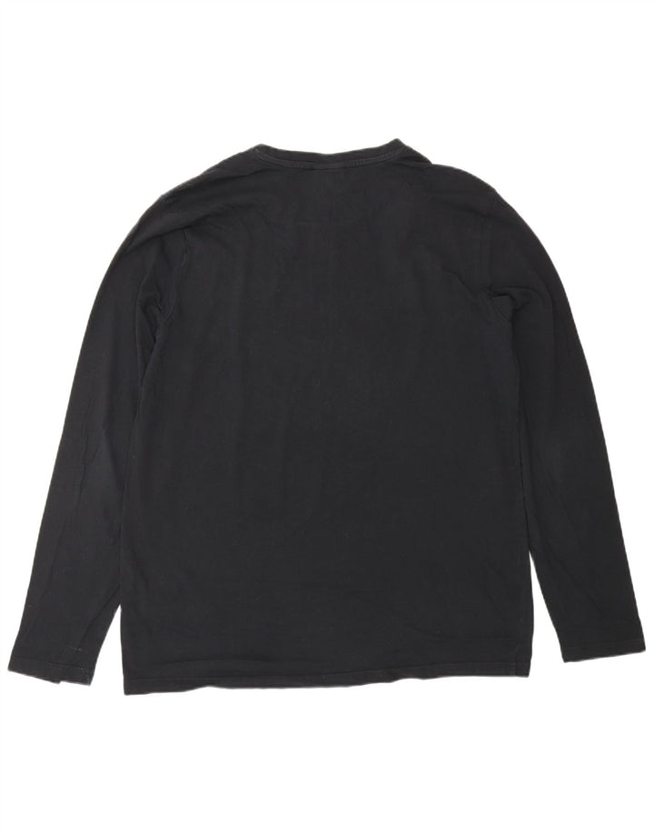 Męski top z długim rękawem DIADORA, duży, czarny